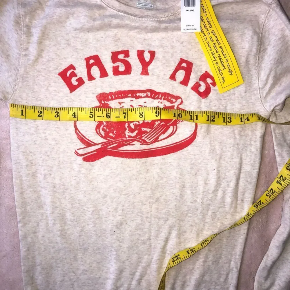 NWT Unisex XXL (14) Old Navy LS Pajama Top